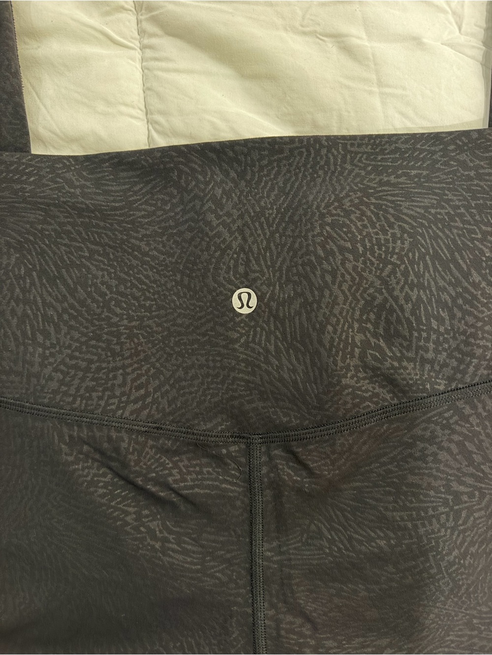 lululemon athletica Women's Charcoal Black Subtle Pattern High-Rise 25”